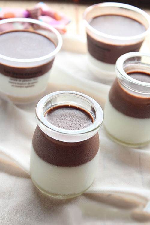 Beautiful 2-color chocolate pudding everyone loves 1