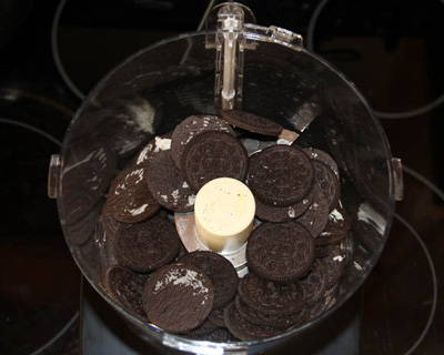 Making delicious truffle chocolate from ... oreo cookies 6